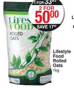 Lifestyle Food Rolled Oats-2 x 1Kg
