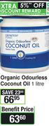 Lifestyle Food Organic Odourless Coconut Oil-1Ltr
