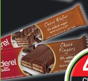 Canderel Choco Wafer Bar 30g Or Choco Fingers 21.5g-Each
