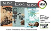 Nova Sugar Free Chocolate Slabs-100g Each
