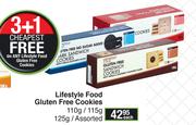 Lifestyle Food Gluten Free Cookies 110g/115g/125g-Each