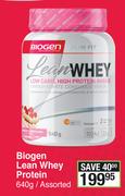 Biogen Lean Whey Protein Assorted-640g