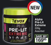 Evox Alpha Pre Lit Extreme Assorted-220g