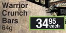 Warrior Crunch Bars-64g Each