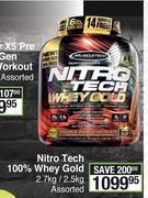 Muscletech Nitro Tech 100% Whey Gold Assorted-2.7Kg/2.5Kg
