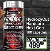 Muscletech Hydroxy Cut Hardcore Next Gen 100 Capsules