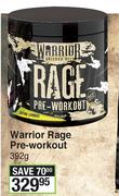 Warrior Rage Pre Workout-392g