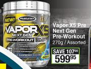 Muscletech Vapor X5 Pre Next Gen Pre Workout Assorted-270g