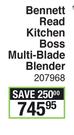 Bennett Read Kitchen Boss Multi-Blade Blender
