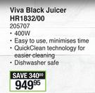 Philips Viva Black Juicer HR1832/00