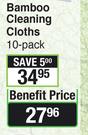 Home Butler Bamboo Cleaning Cloths-10 Pack