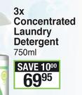So Pure Naturally 3x Concentrated Laundry Detergent 750ml