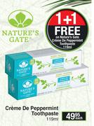 Nature's Gate Creme De Peppermint Toothpaste-119ml Each