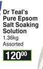 Dr Teal's Pure Epsom Salt Soaking Solution-1.36kg