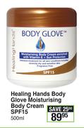 Healing Hands Body Glove Moisturising Body Cream SPF15-500ml