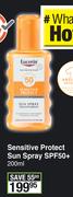 Eucerin Sensitive Protect Sun Spray SPF50 Plus-200ml 