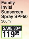 Everysun Family Invisi Sunscreen Spray SPF50-300ml