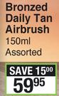 Sunlab Bronzed Daily Tan Airbrush Assorted-150ml