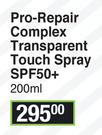 Bionike Pro-Repair Complex Transparent Touch Spray SPF50+ -200ml 