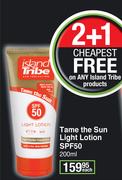 Island Tribe Tame The Sun Light Lotion SPF50-200ml Each