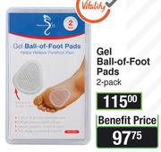 Stepping Out Gel Ball Of Foot Pads 2 Pack