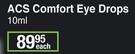 ACS Comfort Eye Drops-10ml Each