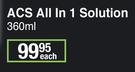 ACS All In 1 Solution-360ml Each