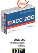 ACC 200 40 Effervescent Tablets