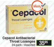 Cepacol Antibacterial Throat Lozenges 24 Pack Assorted