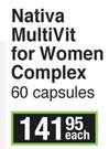 Nativa Multivit For Women Complex 60 Capsules-Each