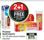 Plusssz Multivitamin 10/20 Effervescent Tablets Assorted-Each