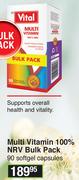 Vital Multi Vitamin 100% NRV Bulk Pack 90 Softgel Capsules