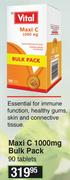 Vital Maxi C 1000mg Bulk Pack 90 Tablets
