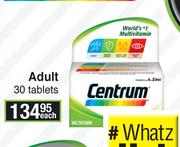 Centrum Adult 30 Tablets-Each