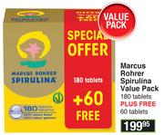 Marcus Rohrer Spirulina Value Pack 180 Tablets Plus Free 60 Tablets