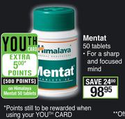 Himalaya Mentat 50 Tablets