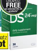 DS-24 Vegi Multivitamin & Mineral Daily Supplement 30 Capsules-Each
