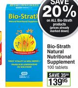 Bio-Strath Natural Nutritional Supplement 100 Tablets