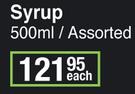 Bioplus Syrup Assorted-500ml Each