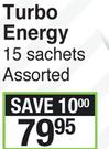 Turbo Energy 15 Sachets Assorted