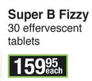 Revite Super B Fizzy 30 Effervescent Tablets-Each
