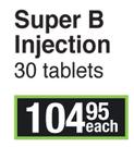 Revite Super B Injection 30 Tablets-Each
