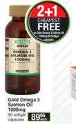 Dis Chem Gold Omega 3 Salmon Oil 1000 mg 90 Softgel Capsules-Each