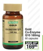 Dis-Chem Gold Co-Enzyme Q10 160mg 60 Capsules