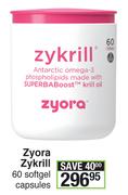 Zyora Zykrill 60 Softgel Capsules