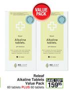 Releaf Alkaline Tablets Value Pack 60 Tablets Plus 60 Tablets