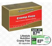 Lifestyle Nutrition Cramp Free 60 Capsules
