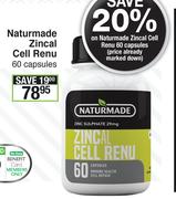 Naturmade Zincal Cell Renu 60 Capsules