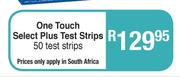 One Touch Select Plus Test Strips-50 Test Strips