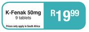 K-Fenak 50mg-9 Tablets